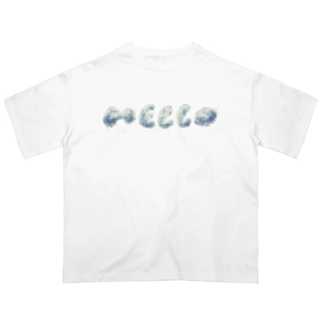 TOMOS martのHELLO雲 Oversized T-Shirt