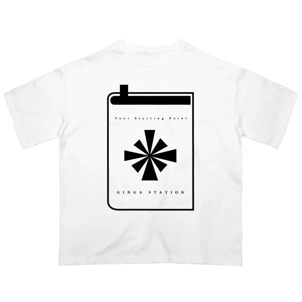 銀河ステイションの銀河ステイション公式ロゴアイテム Oversized T-Shirt