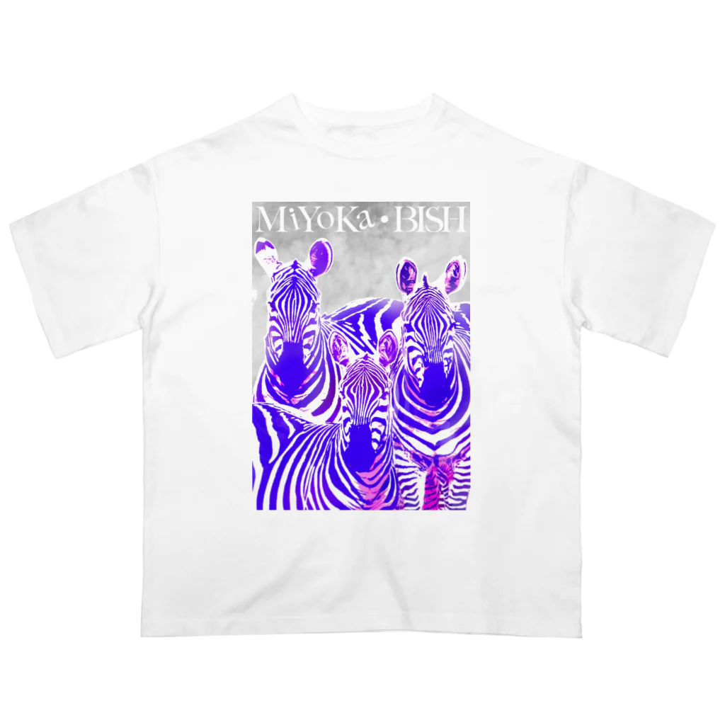 MiYoKa-BISHのPurple Zebra by MiYoKa-BISH オーバーサイズTシャツ