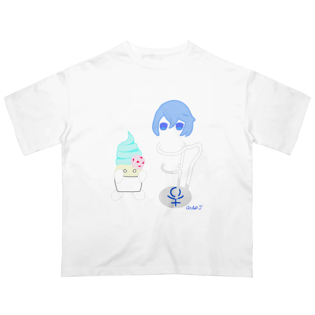 富山アルル キャラクターストアのプリンセスメイティ　アイス Oversized T-Shirt