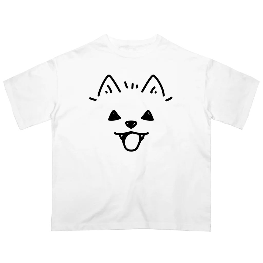 イラスト MONYAAT の近すぎるポメラニアン03　ハロウィン オーバーサイズTシャツ