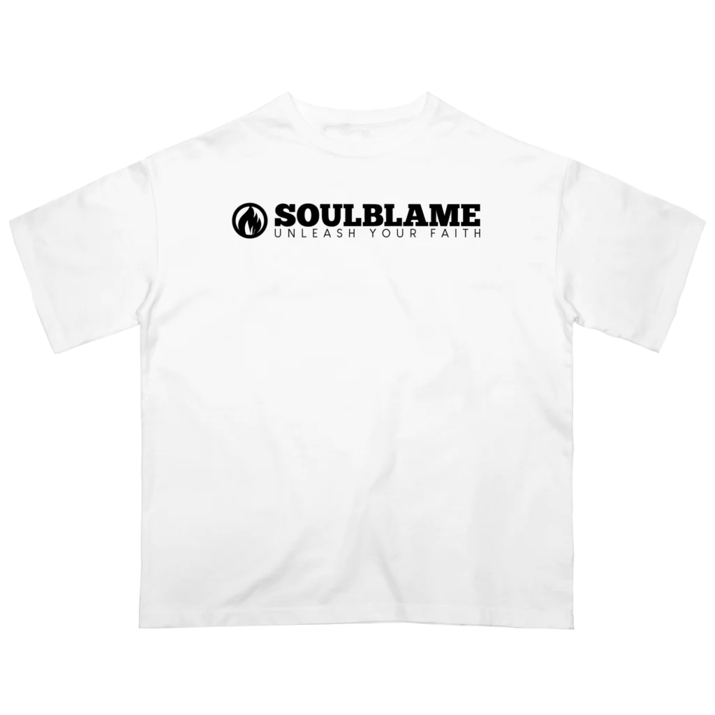 SOULBLAMEのSIMPLE LOGO TEE IN WHITE オーバーサイズTシャツ