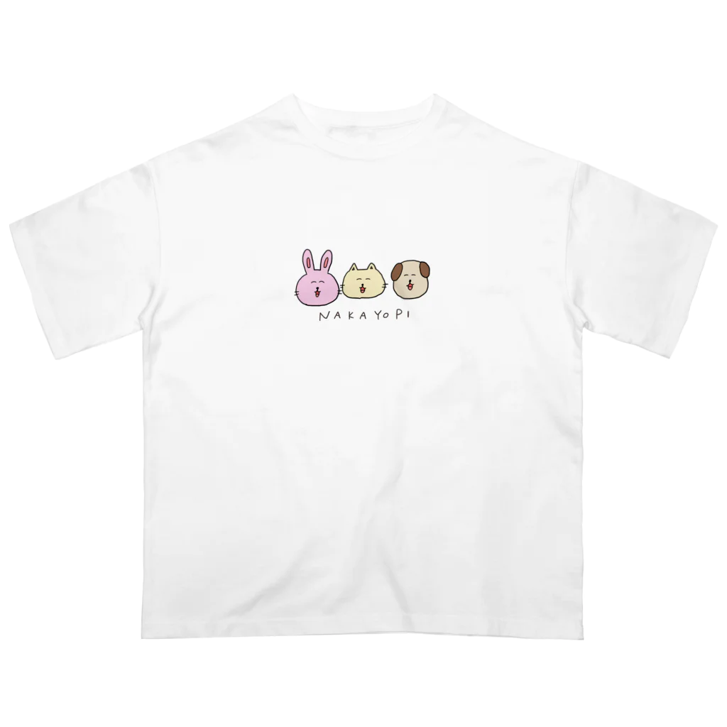 みしショップのなかよぴ3人組 オーバーサイズTシャツ