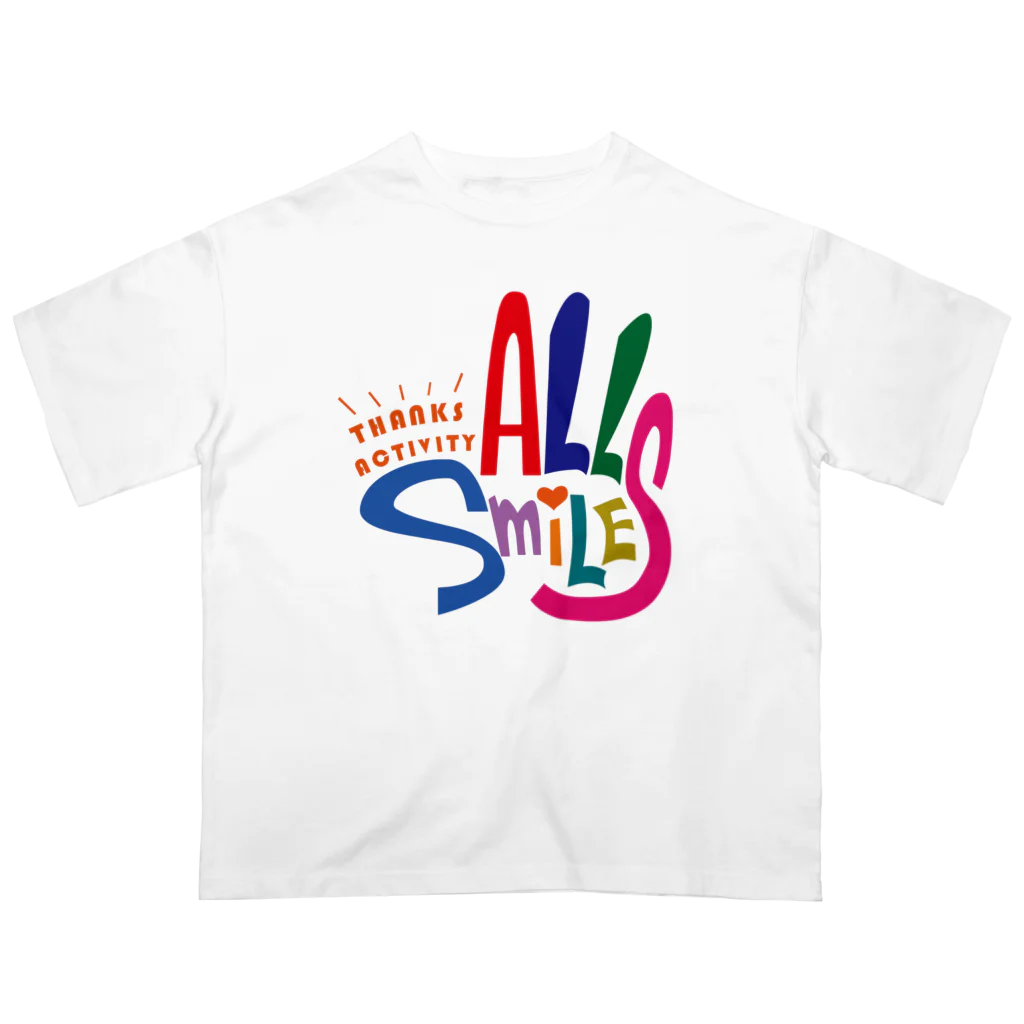 thanksactivityのALL Smiles オーバーサイズTシャツ