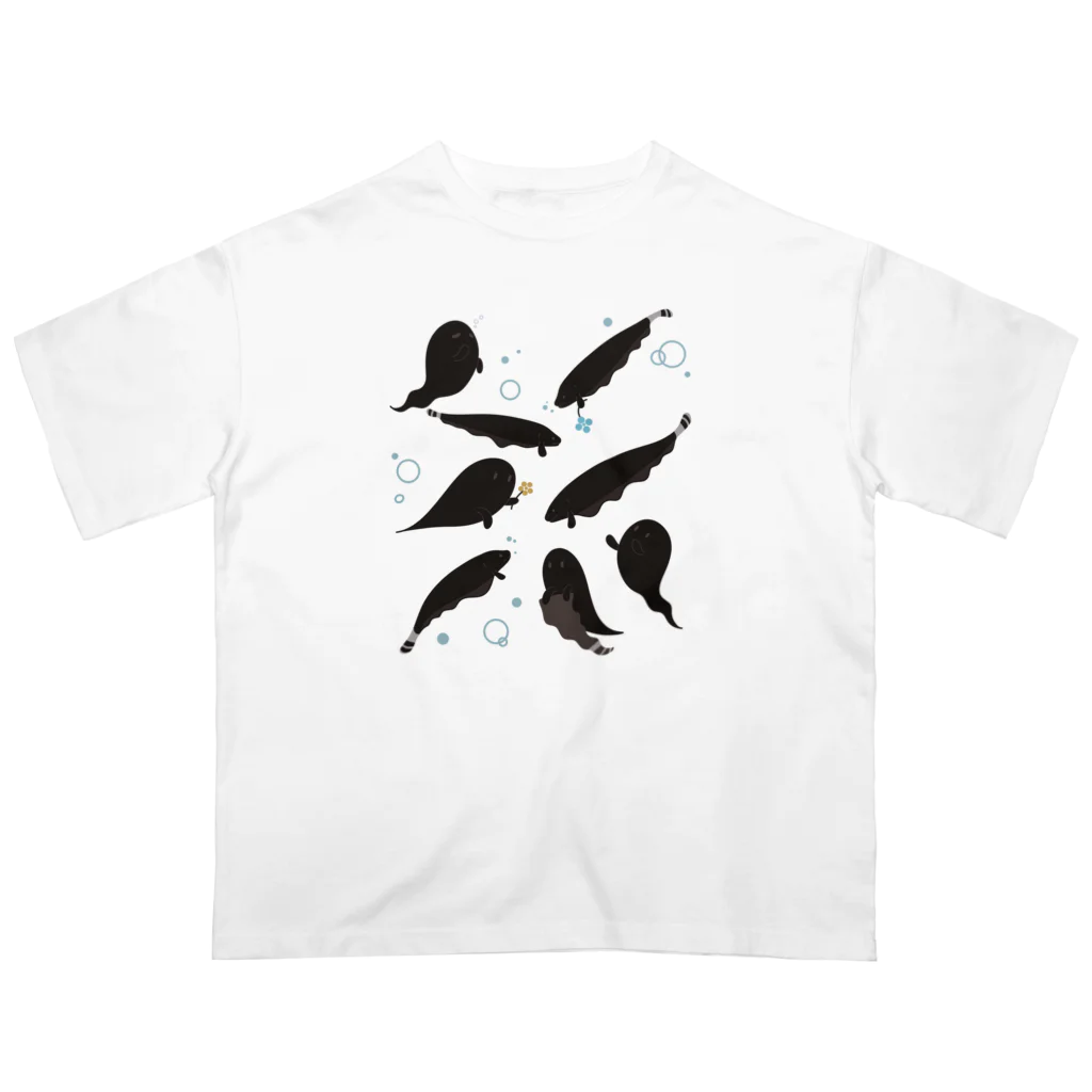 わと太郎｜WatoTarouのブラックゴーストとおばけ達 Oversized T-Shirt