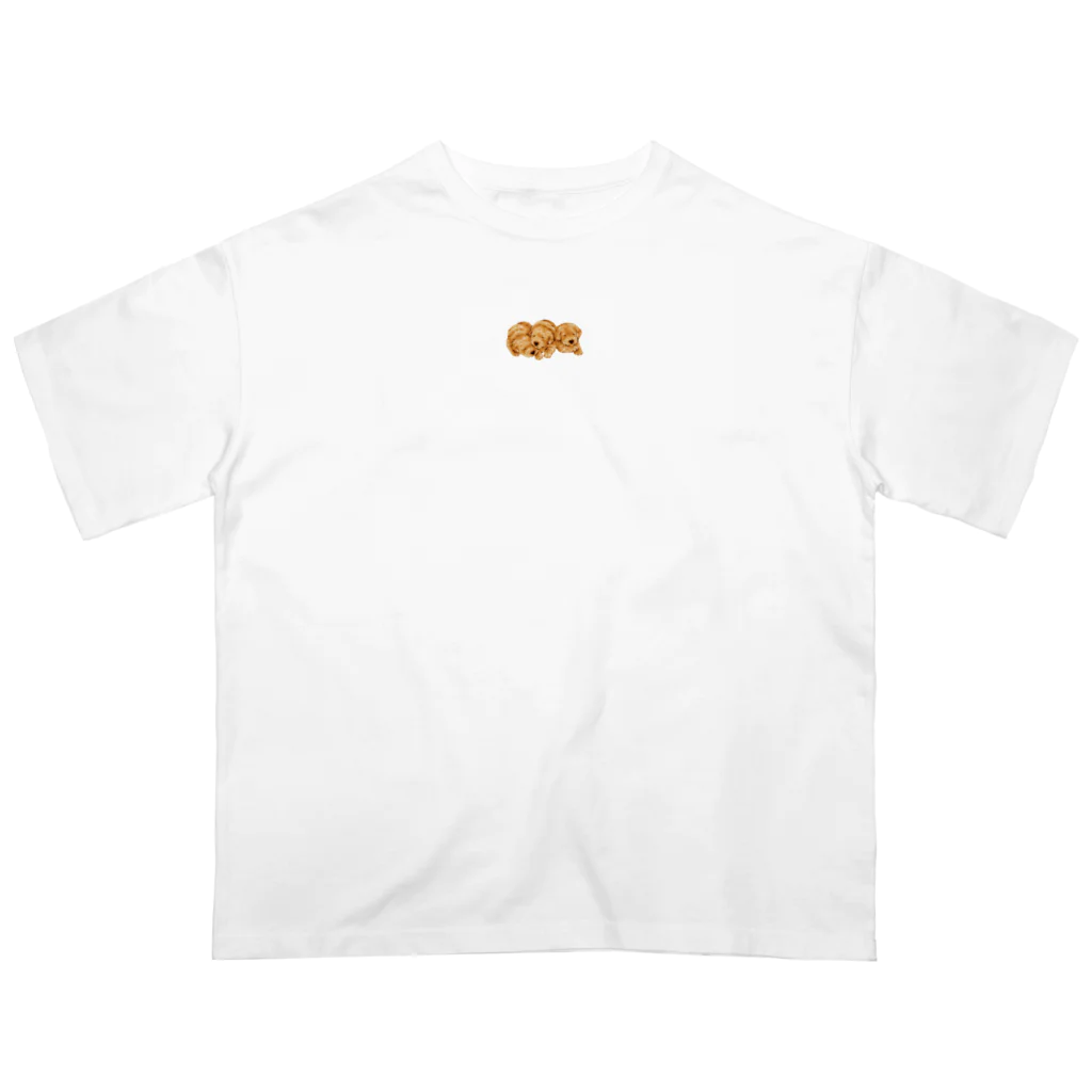 HALO-GOLDENのゴールデンレトリバー三兄弟 Oversized T-Shirt