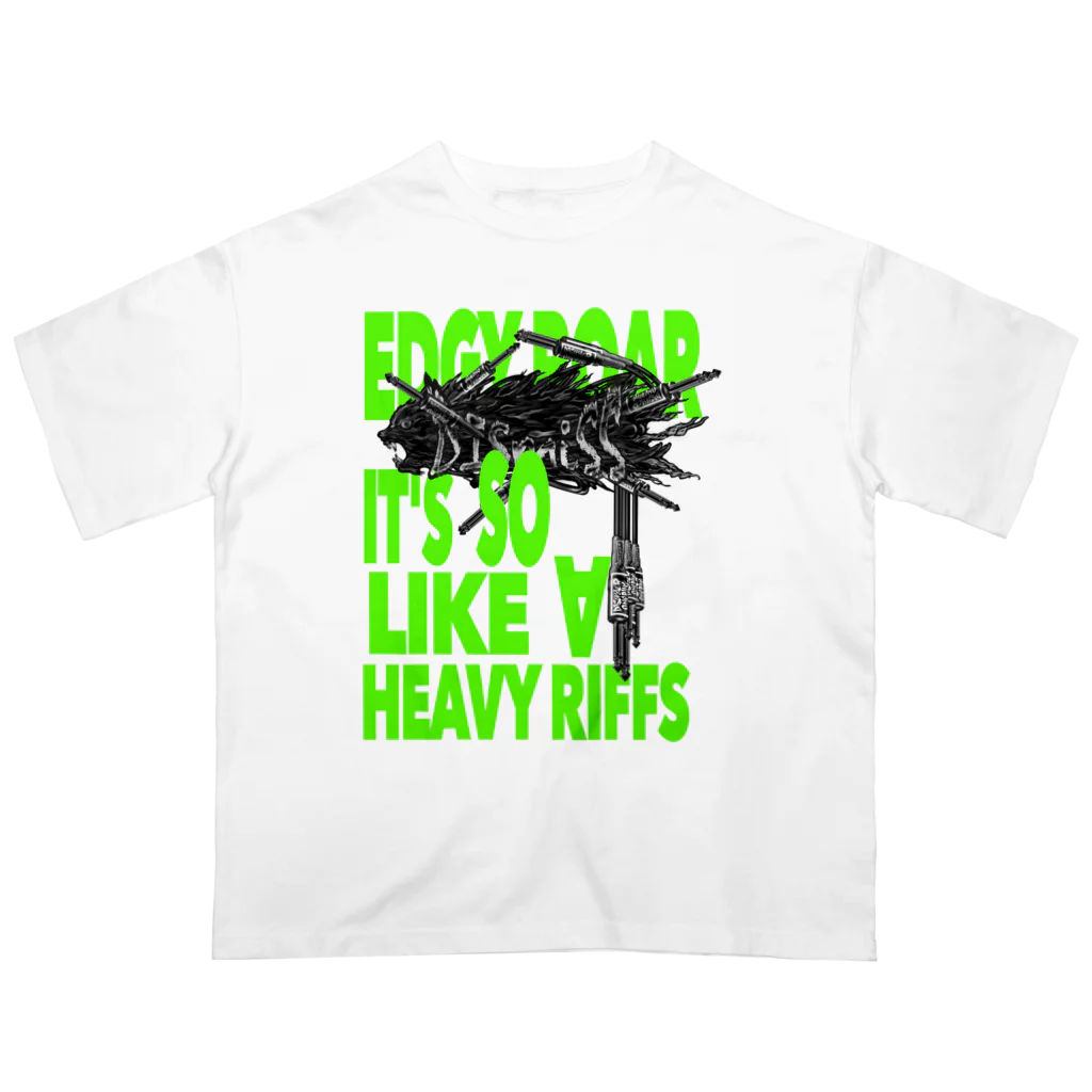 ONE PLUG DISordeRの''edgy roar it's so like a heavy riffs'' オーバーサイズTシャツ