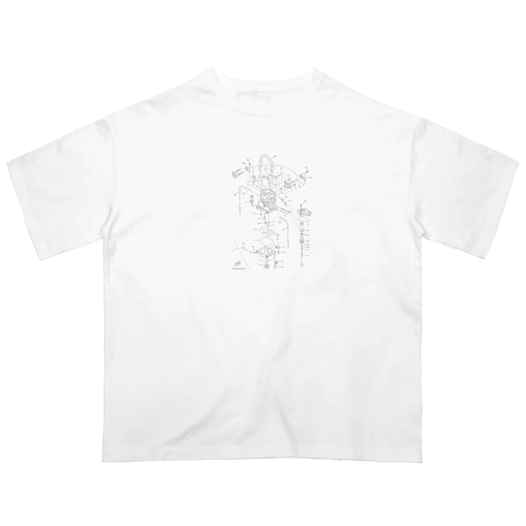 岸本コーラのcarburetor オーバーサイズTシャツ