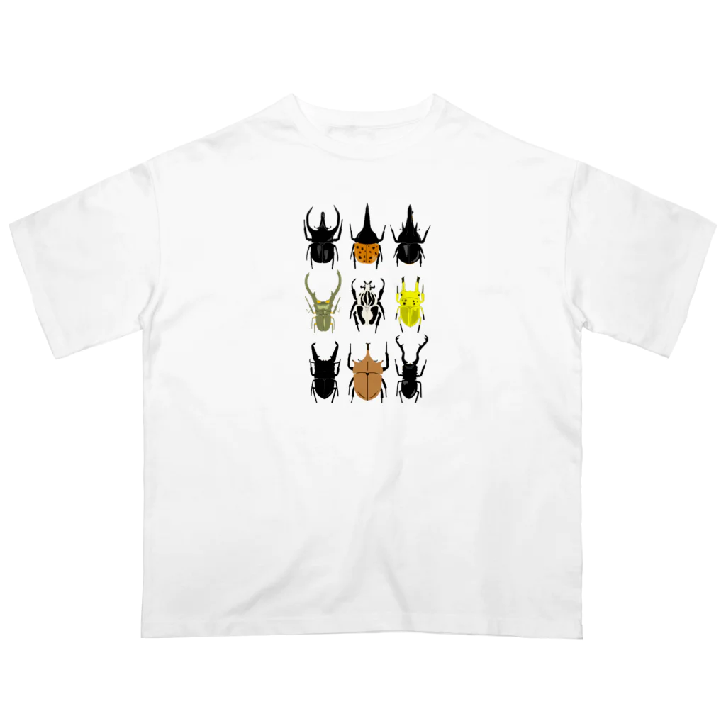 🐝KontyuMamaの世界のカブトムシクワガタ Oversized T-Shirt