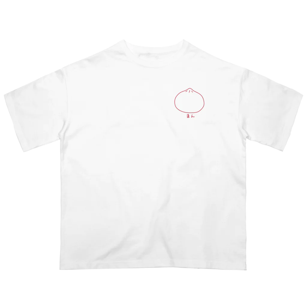 紫咲うにのまん（赤線） オーバーサイズTシャツ