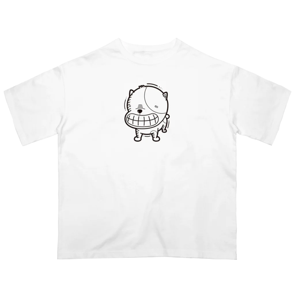 UMIWATAの震えるイヌ【白】 オーバーサイズTシャツ