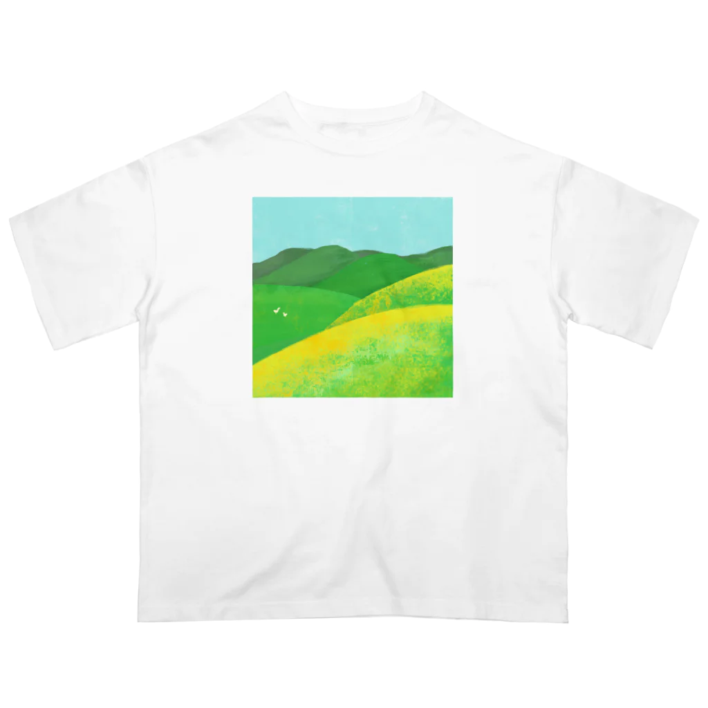 ㅤの緑の中にいる二羽の鳥 Oversized T-Shirt