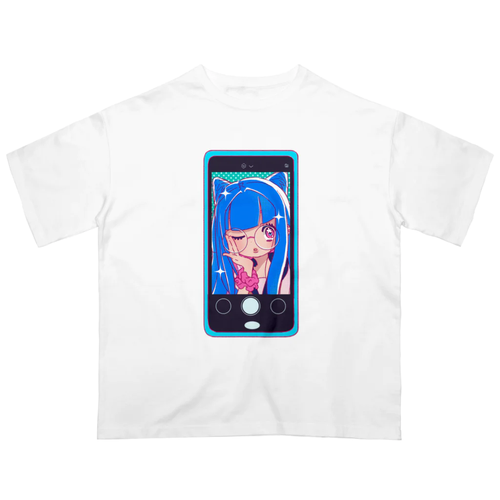 りんめろショップの地雷ちゃんセルフィ― Oversized T-Shirt