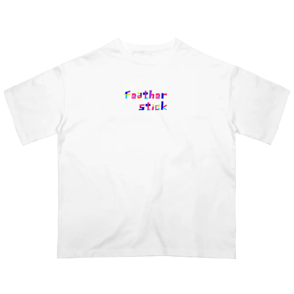 Feather stick-フェザースティック-のフェザースティック　文字ロゴ　 オーバーサイズTシャツ