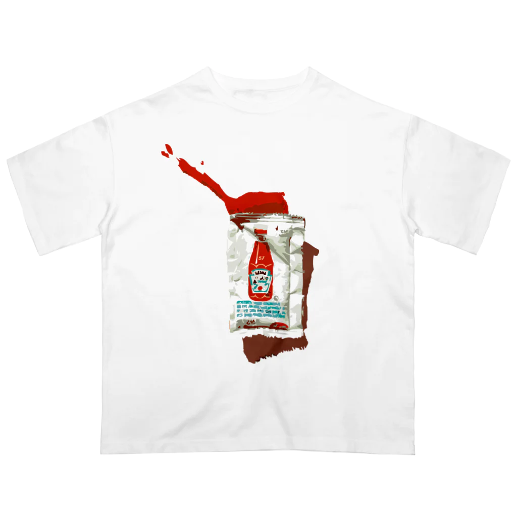 daddy-s_junkfoodsのKETCHUP Oversized T-Shirt