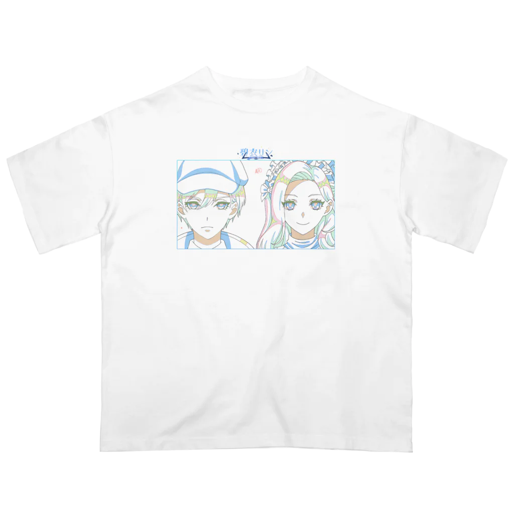 碧衣リン公式｜アニメーション原画グッズのリンくん＆レディ・リン（アニメ原画 by studioもがな） Oversized T-Shirt