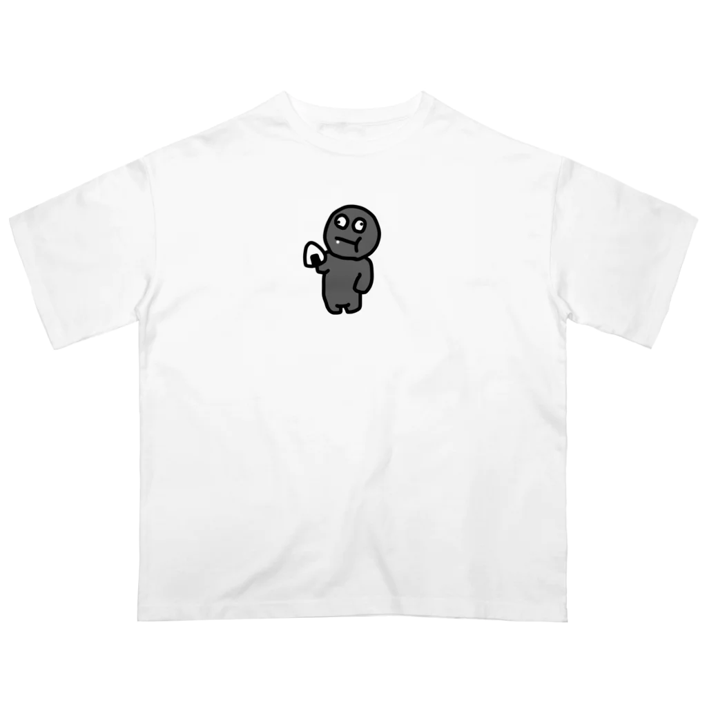 無銭飲食グッズの無銭くん（仮） Oversized T-Shirt