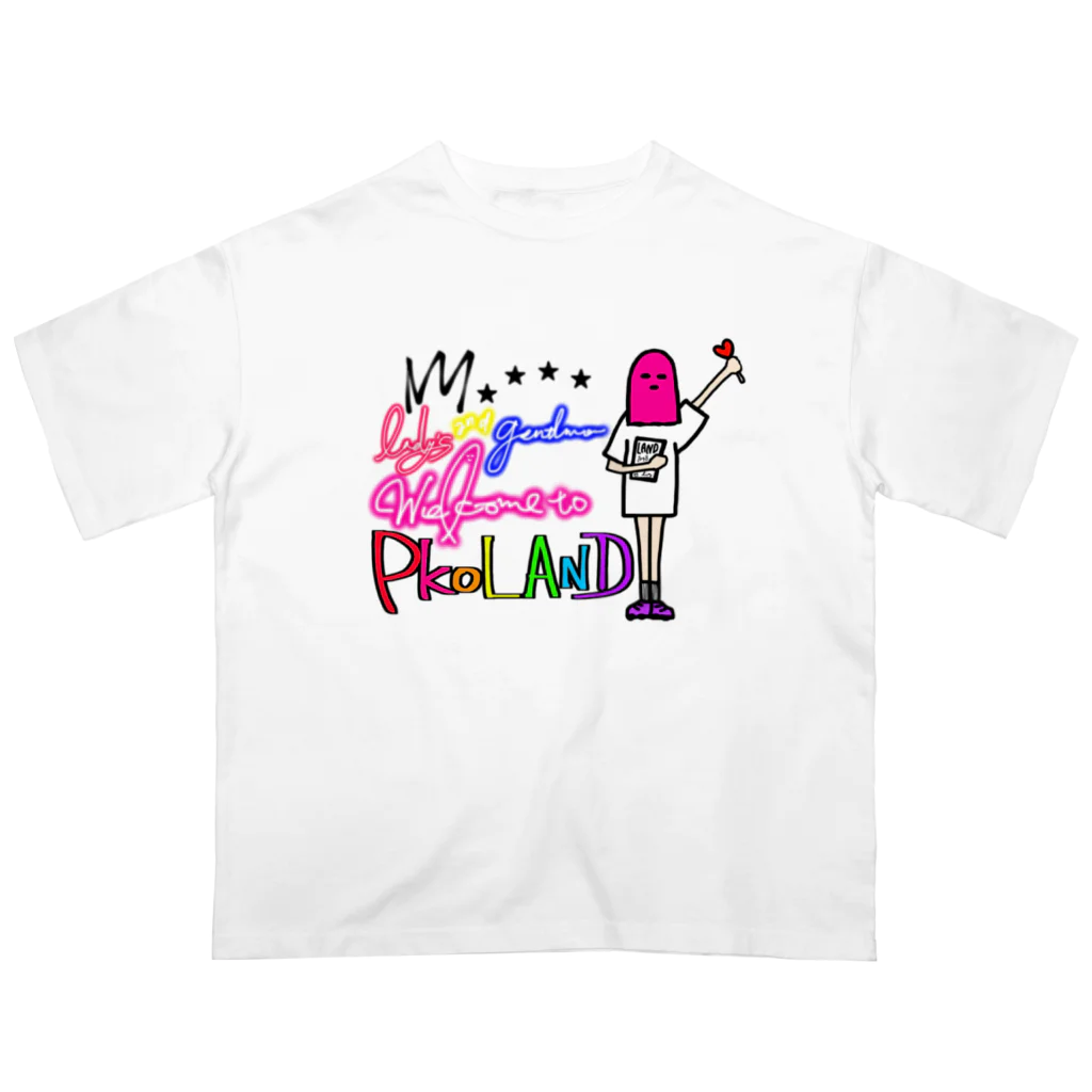 PkoLAND👑のWelcome to ぴーこらんど⭐️ オーバーサイズTシャツ