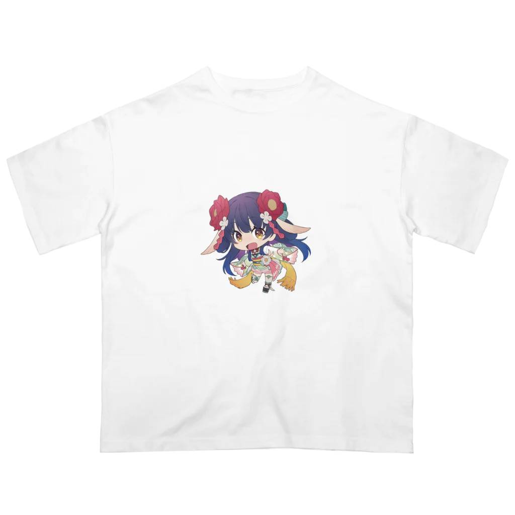 花琴いぐさ👻🌸妖怪Vtuberですのちびいぐさ オーバーサイズTシャツ