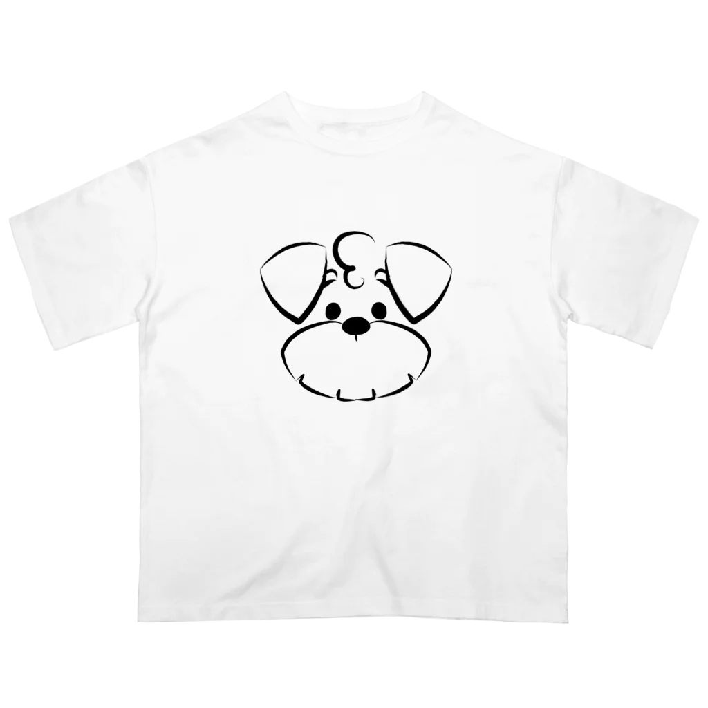 ゆんゆんこのシュナウザーロゴマーク Oversized T-Shirt