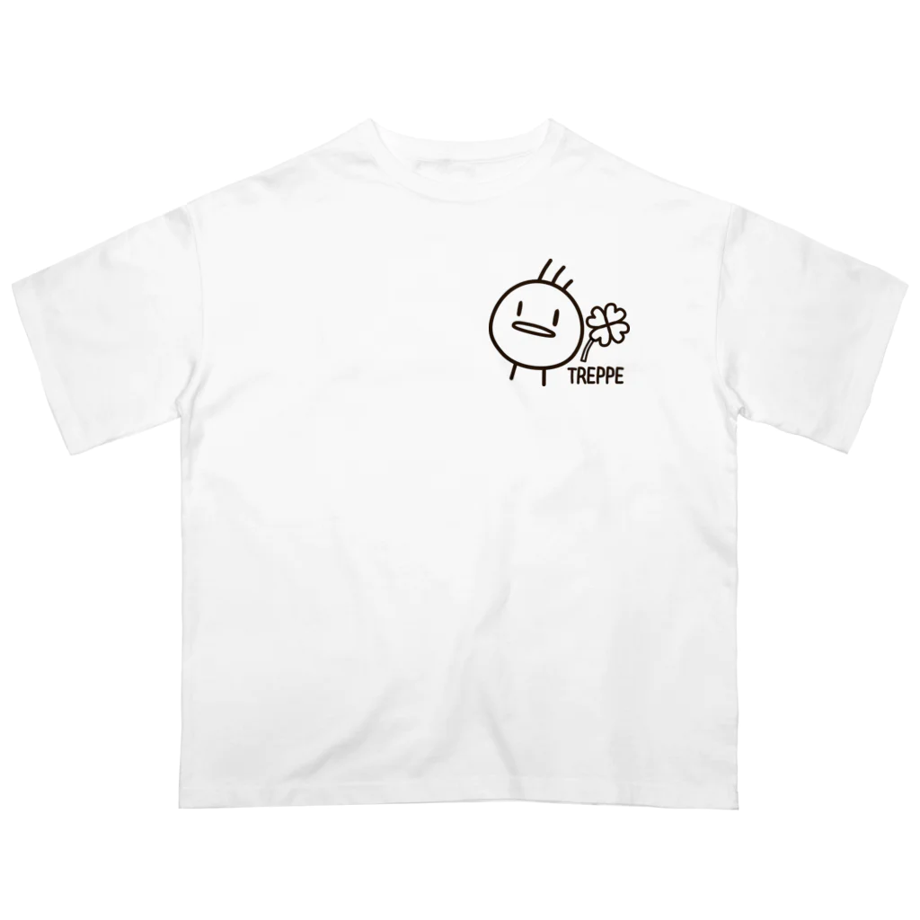 トレッペちゃんのかしこく見えるグッズのブラウンなトレッペちゃん♪ Oversized T-Shirt