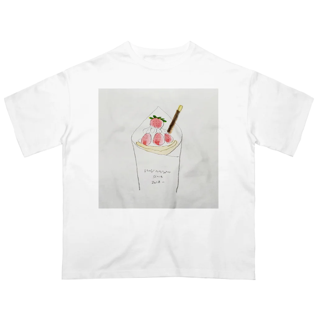 illustratorSHUKOのクレープ オーバーサイズTシャツ