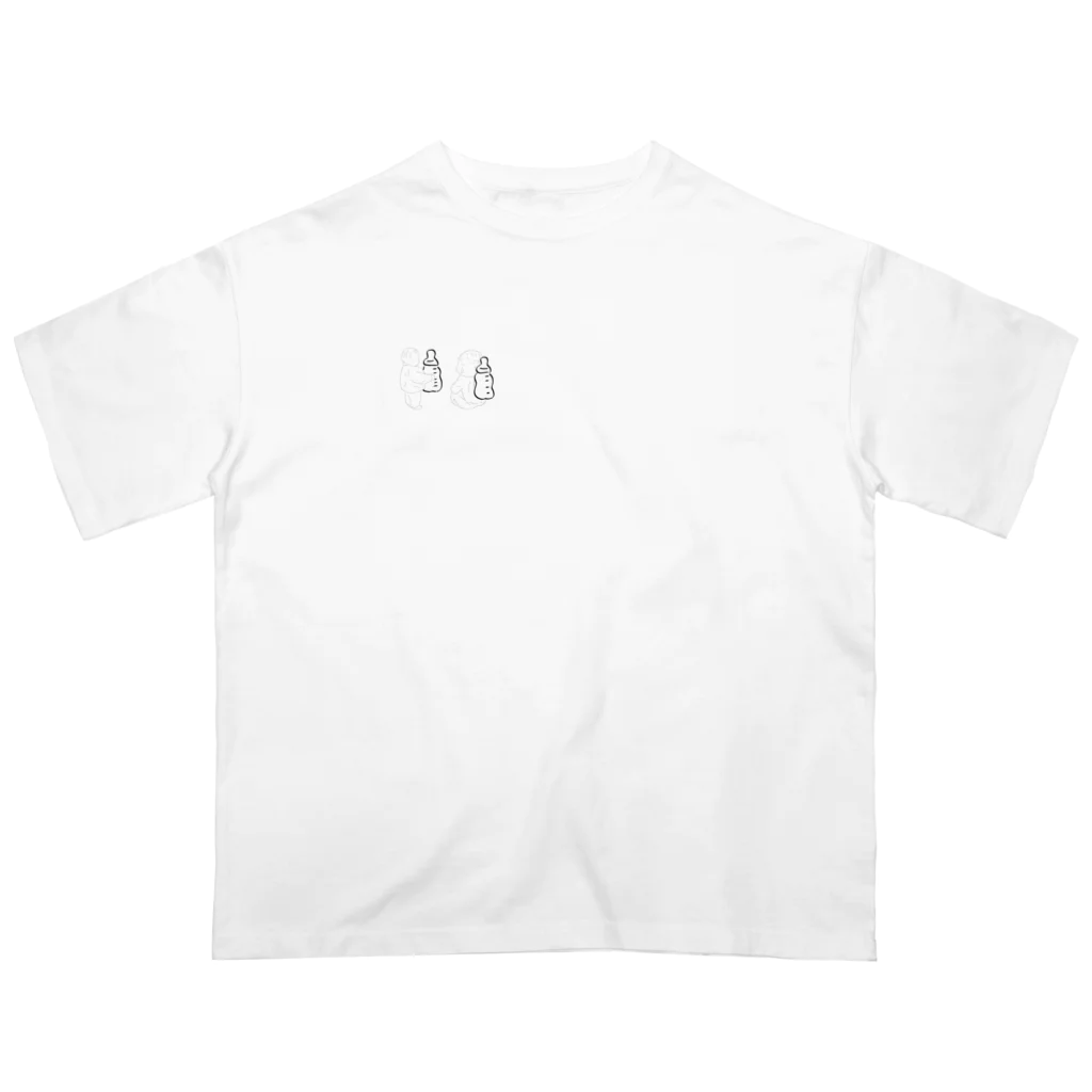 75butake.officialのあかさん | 白Tシャツ Oversized T-Shirt