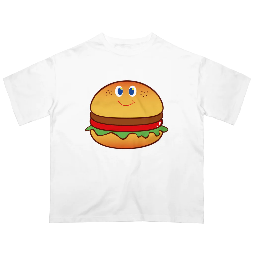 tanayoshiのニコニコバーガー オーバーサイズTシャツ