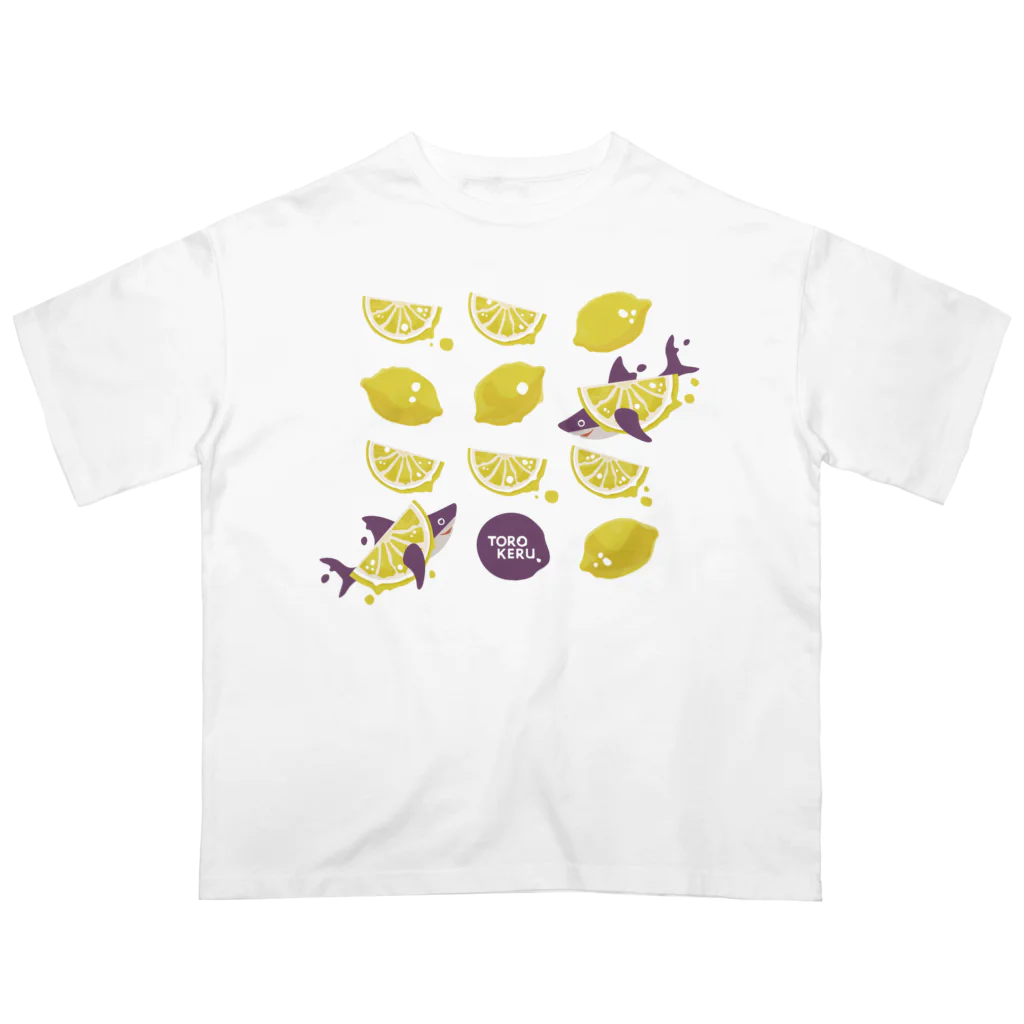 さかたようこ / サメ画家の檸檬ととろけるおサメさん | TOROKERU SHARK Fresh Lemon! オーバーサイズTシャツ