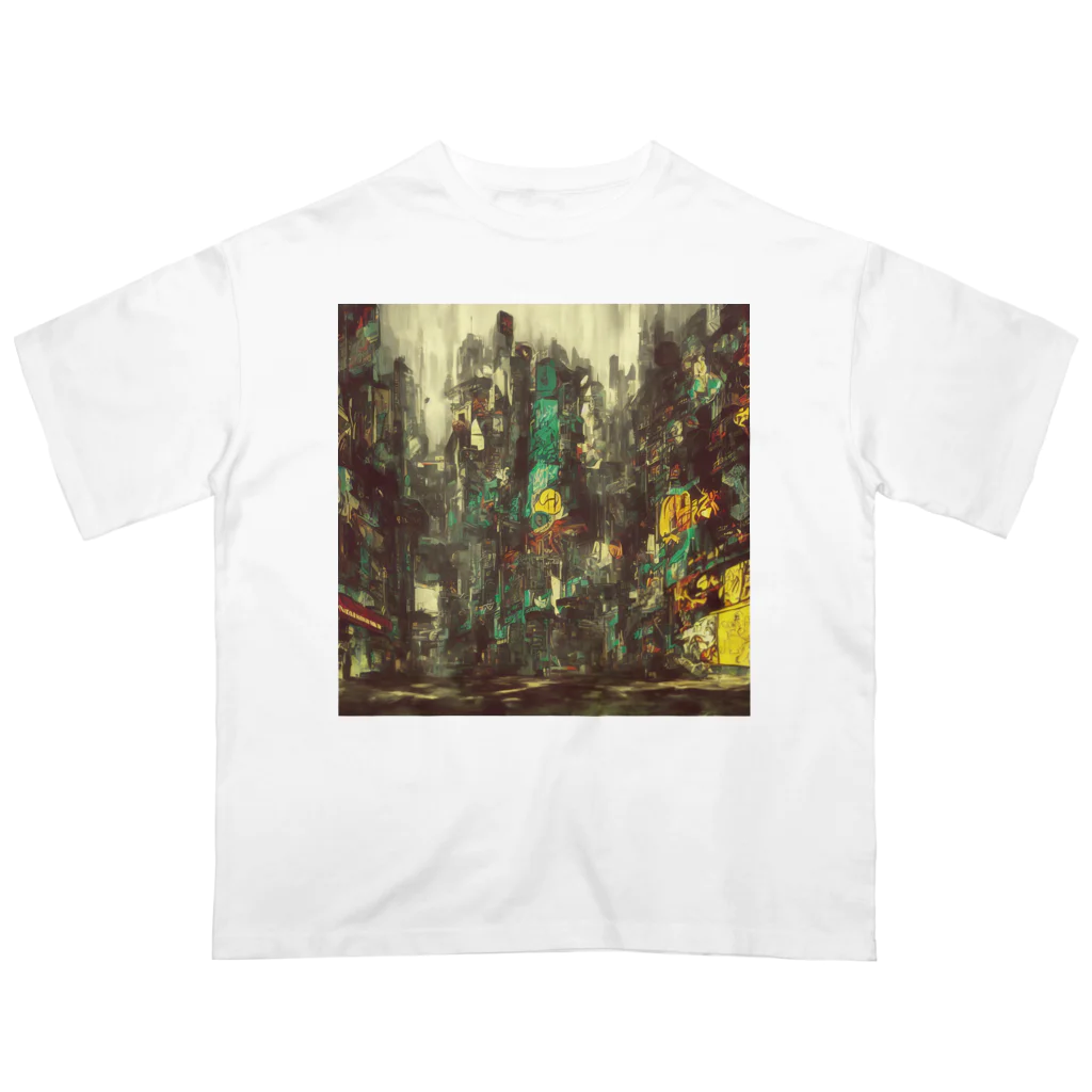 TakashiSのFuture city Oversized T-Shirt