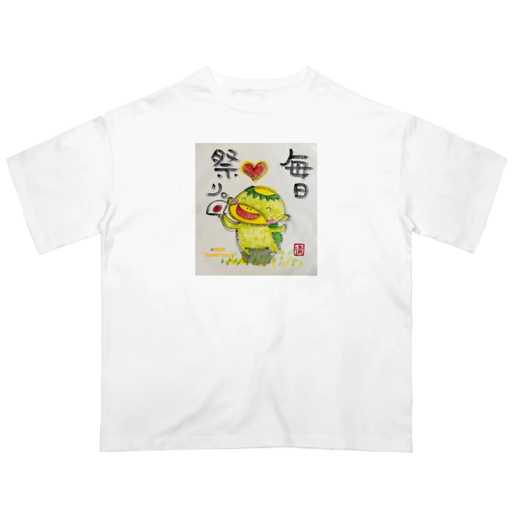 KIYOKA88WONDERLANDの毎日祭りカッパくん オーバーサイズTシャツ