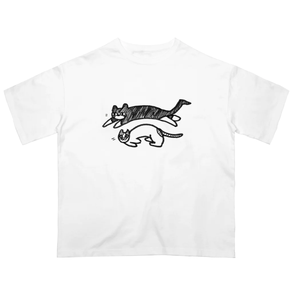 mickopyのかけるねこたち オーバーサイズTシャツ