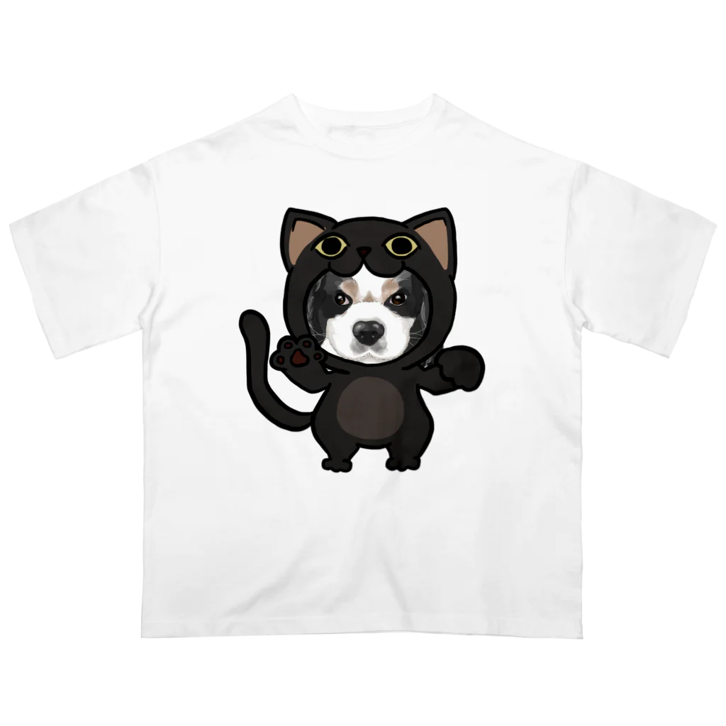 みきぞーん｜保護猫 ミッキー画伯と肉球とおともだちのmaruku オーバーサイズTシャツ