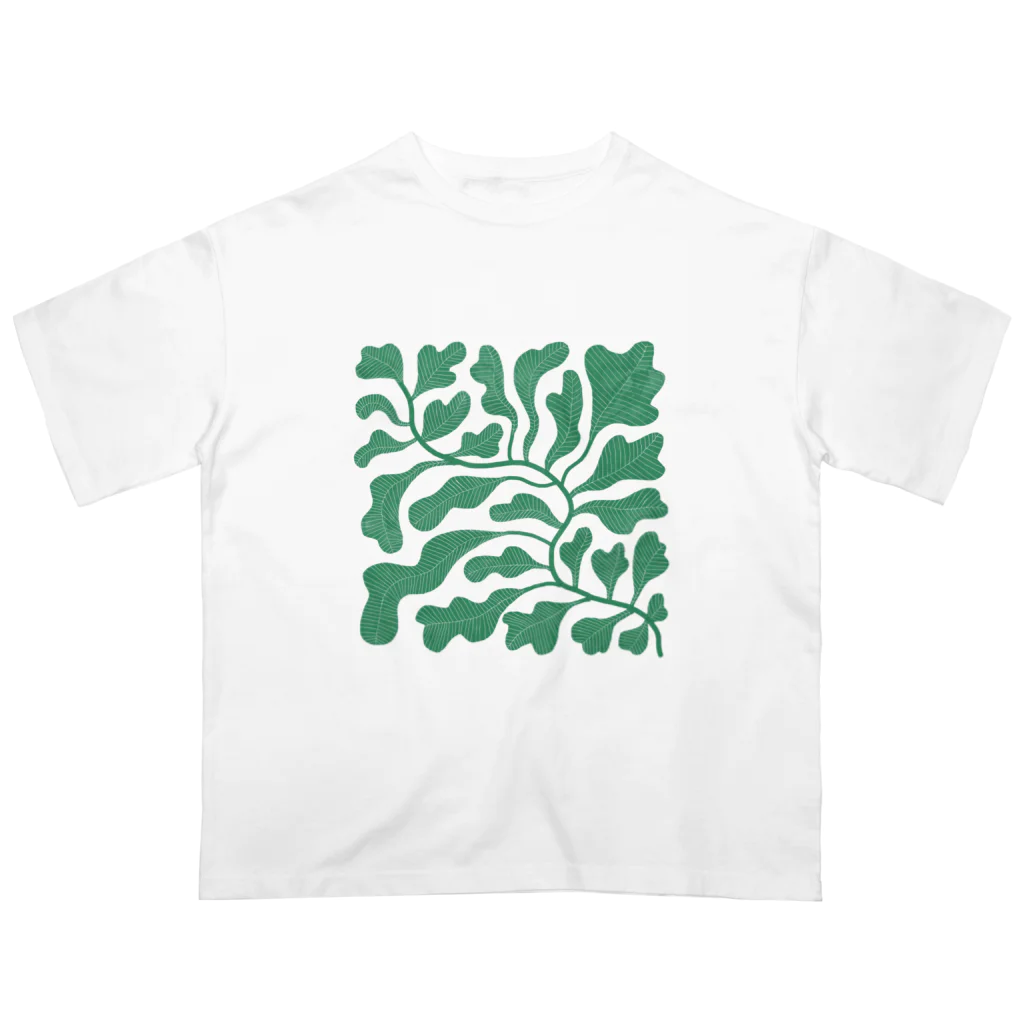 alpacanokyodaiのLeaf2  Oversized T-Shirt