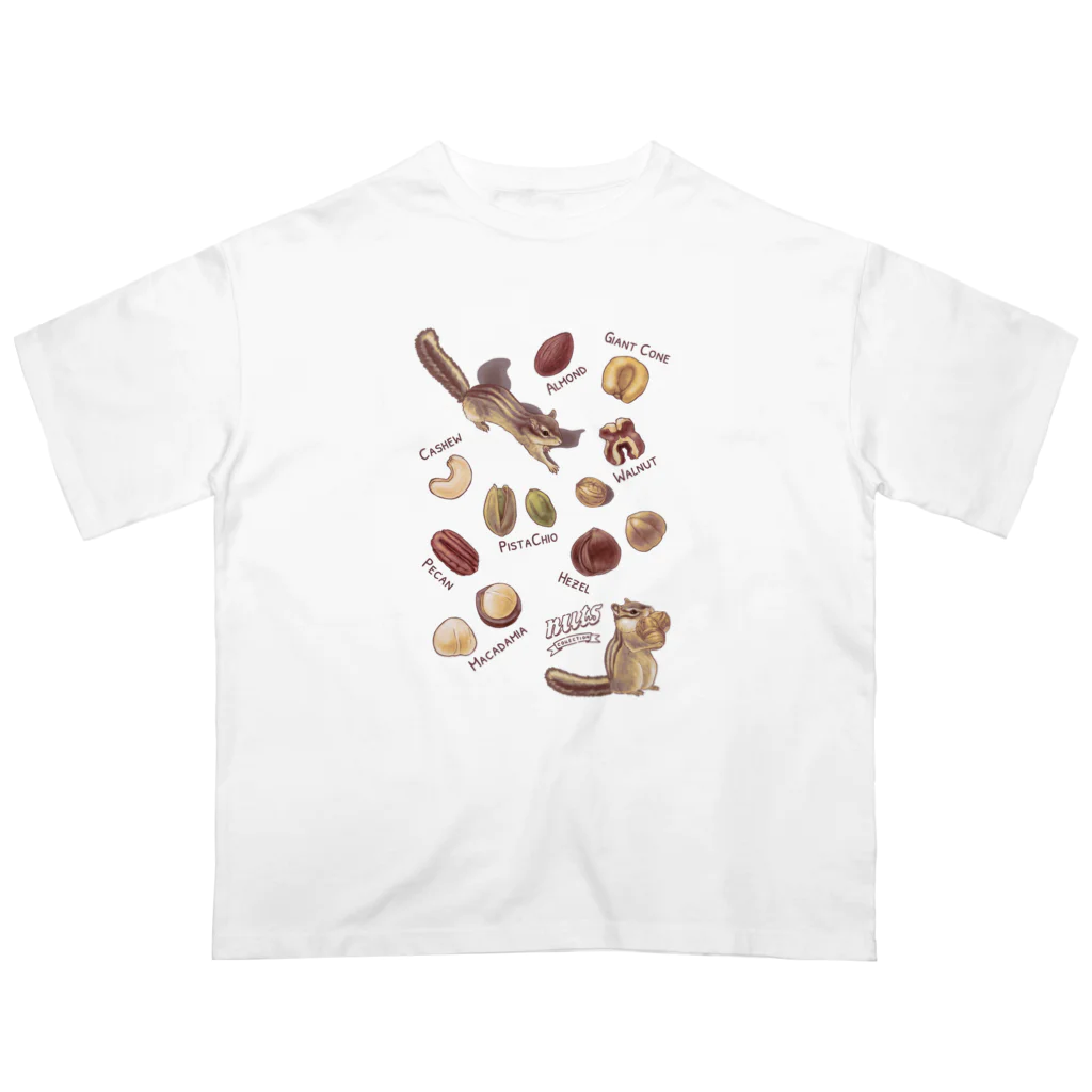 huroshikiのNUTS collection ナッツコレクション Oversized T-Shirt