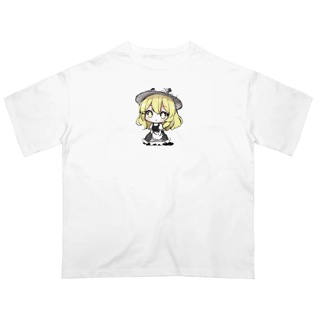 Sagittarius22のスケッチ魔理沙　 オーバーサイズTシャツ