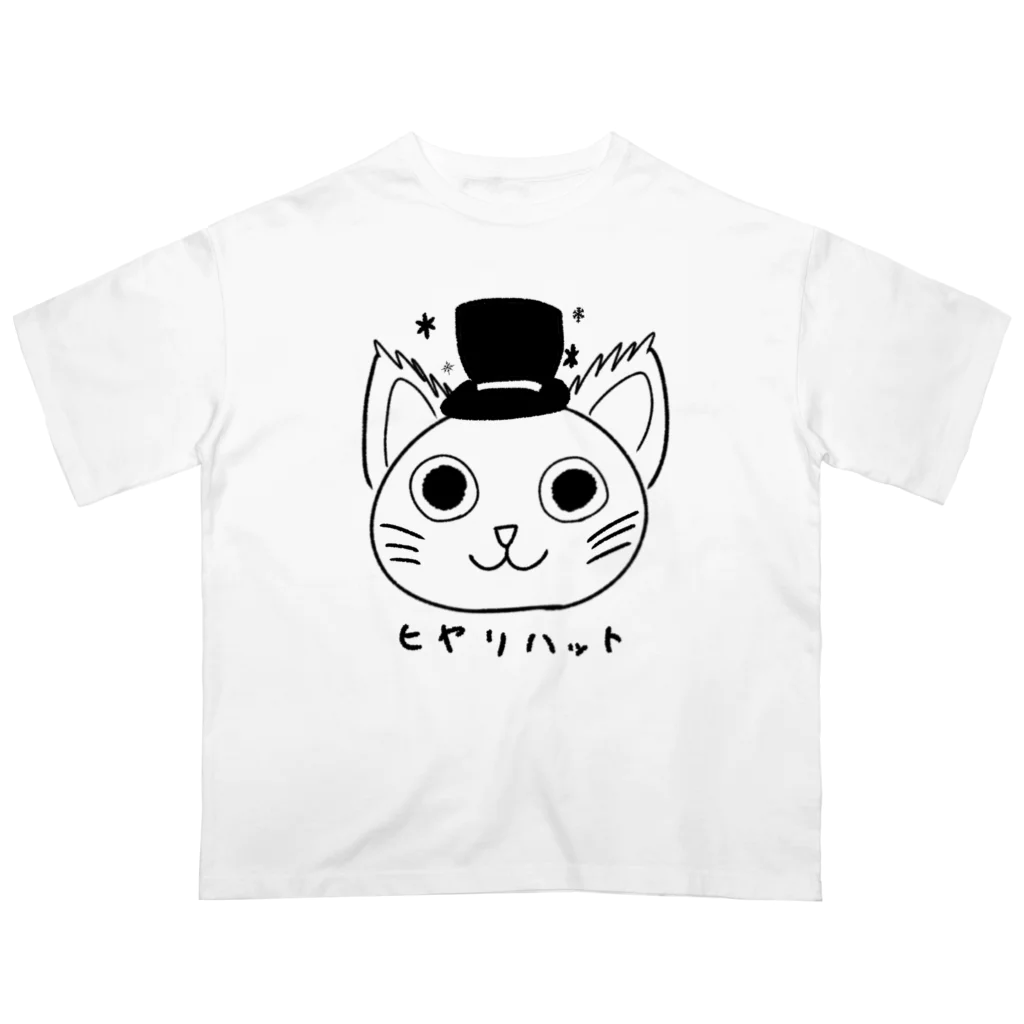 nika722のヒヤリキャット オーバーサイズTシャツ