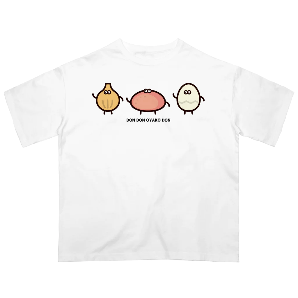 高堂玲/イラストの方のどんどん親子丼 オーバーサイズTシャツ