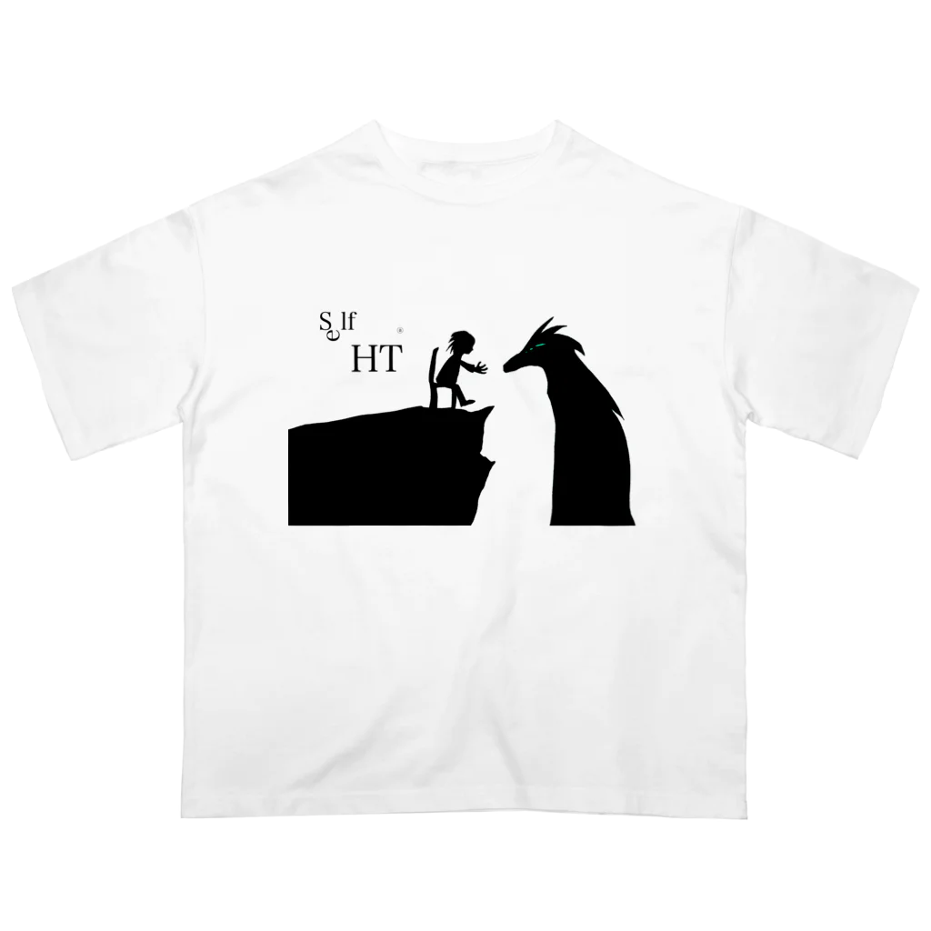 ᅠᅠᅠᅠᅠᅠᅠselfHTのドラゴンとお前 オーバーサイズTシャツ