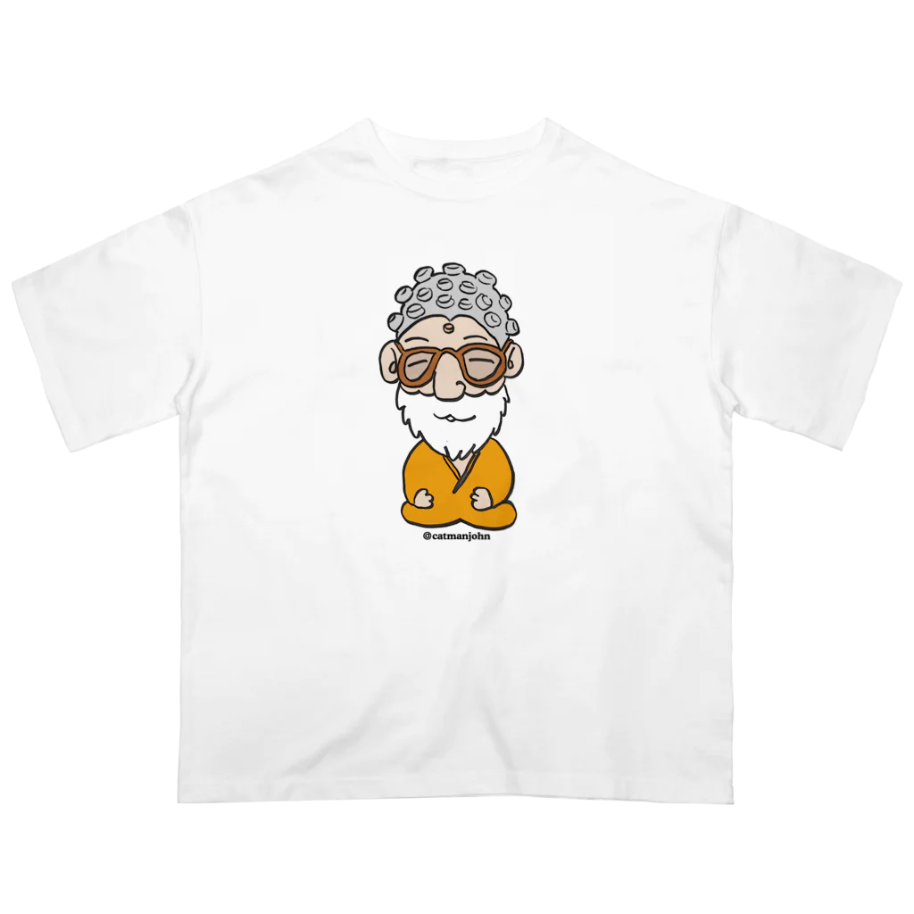 catmanjohn〜猫男じょんのぶつを（仏男じょん） Oversized T-Shirt