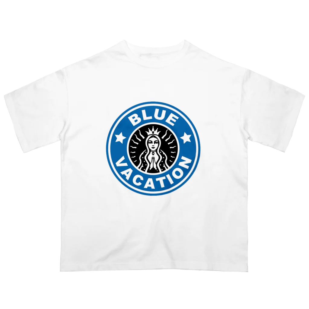 BLUE  VACATION  ISHINOMAKIのBLUE VACATION ロゴ Oversized T-Shirt