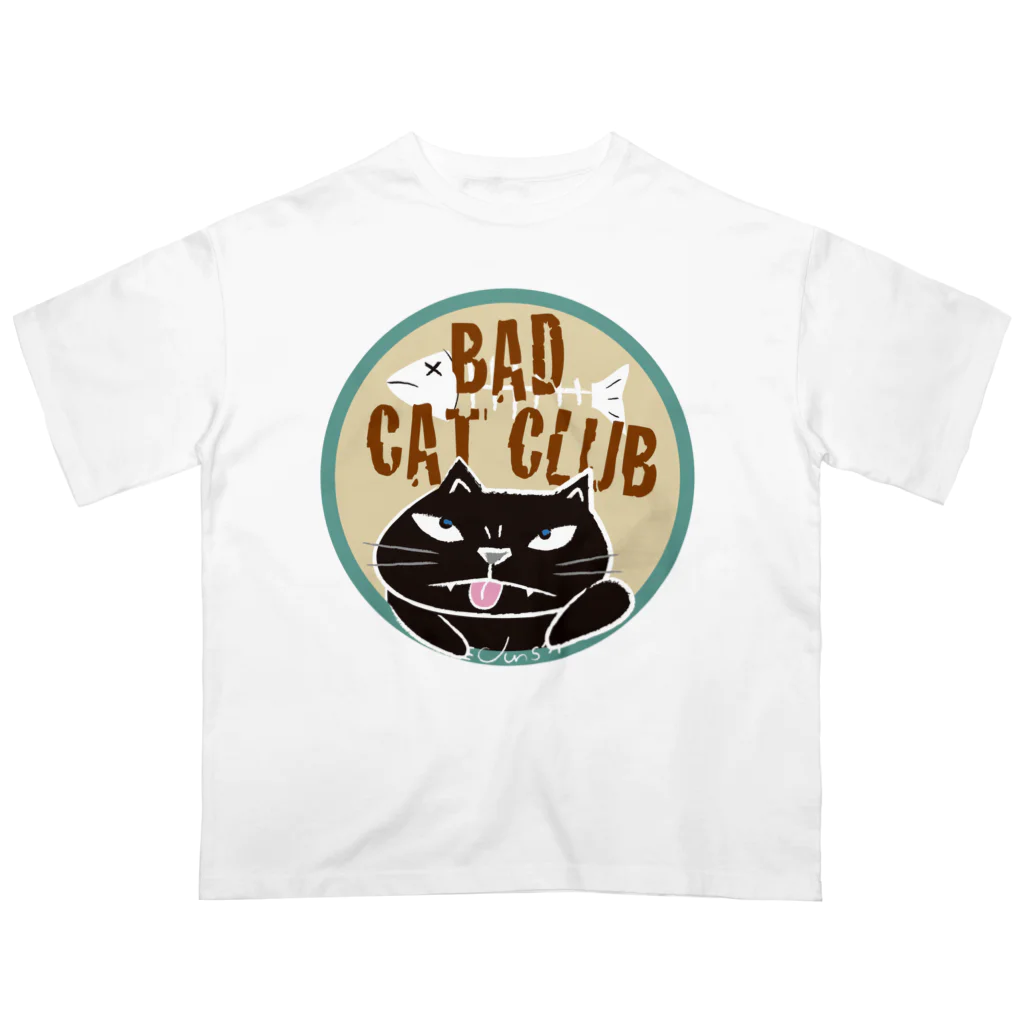 Junsの悪にゃんこのBAD CAT CULB Oversized T-Shirt