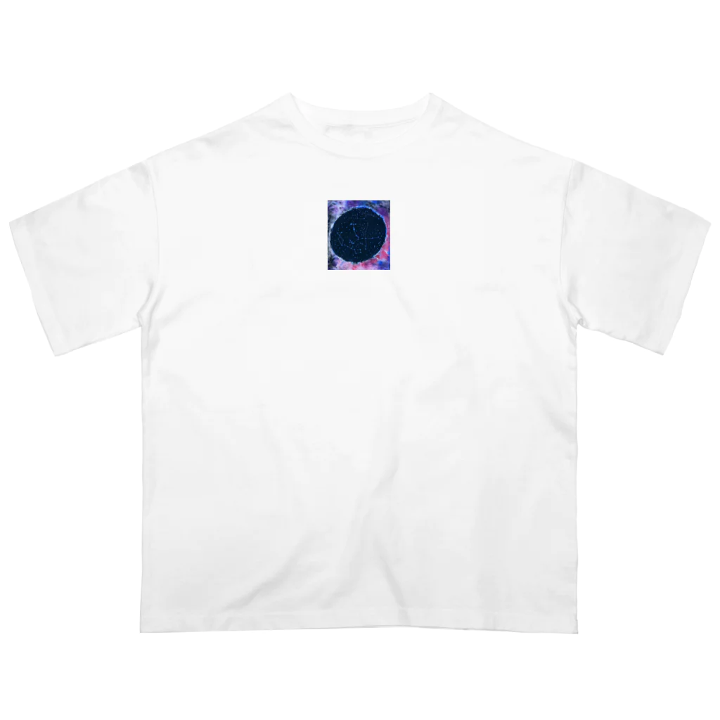 momo-tenのプラネタリウム オーバーサイズTシャツ