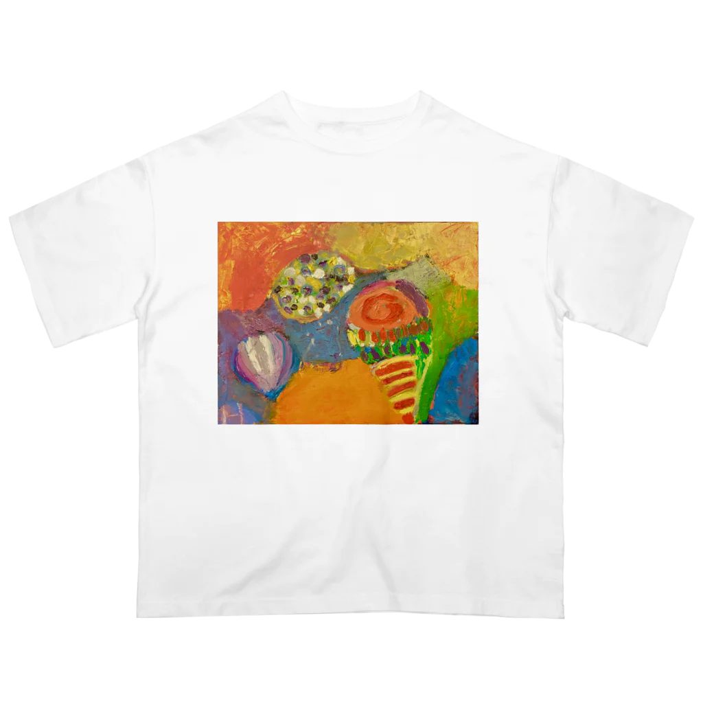 ムスメアートのOil art 2 オーバーサイズTシャツ