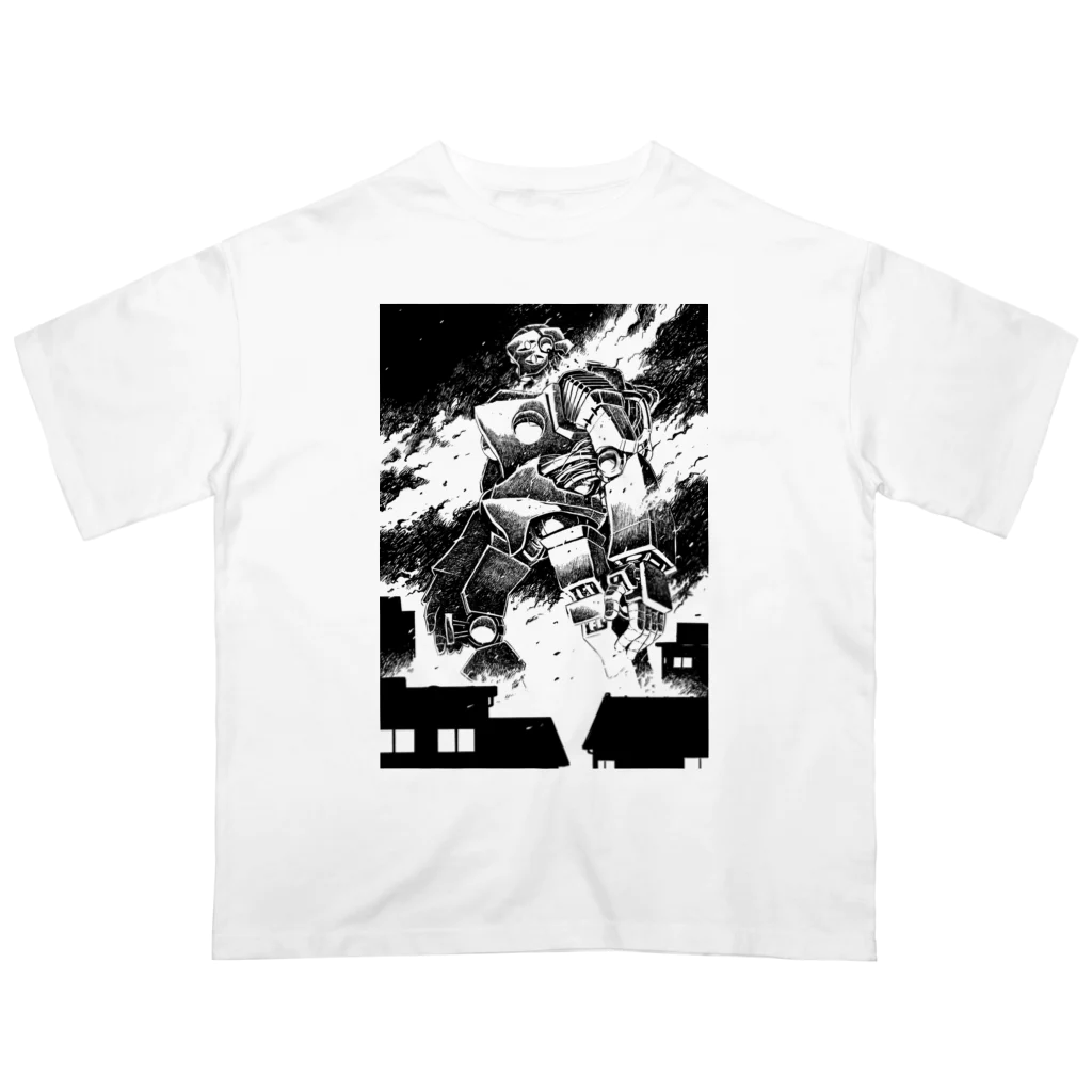 iwakunikogyoの鉄神01 オーバーサイズTシャツ