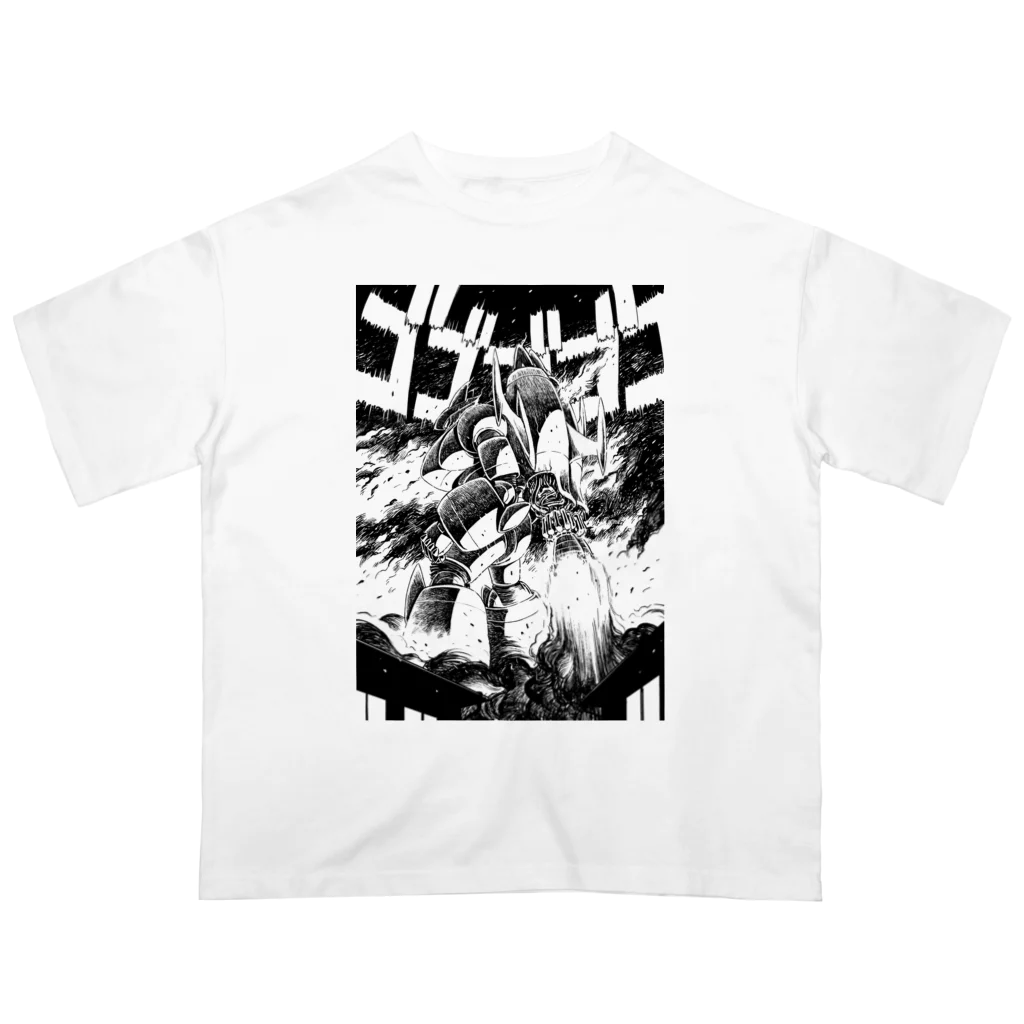 iwakunikogyoの鉄神02 オーバーサイズTシャツ