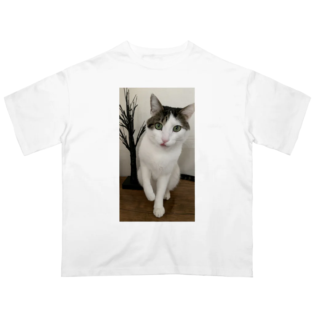 飴色の猫の紋さん(ペロリ) オーバーサイズTシャツ