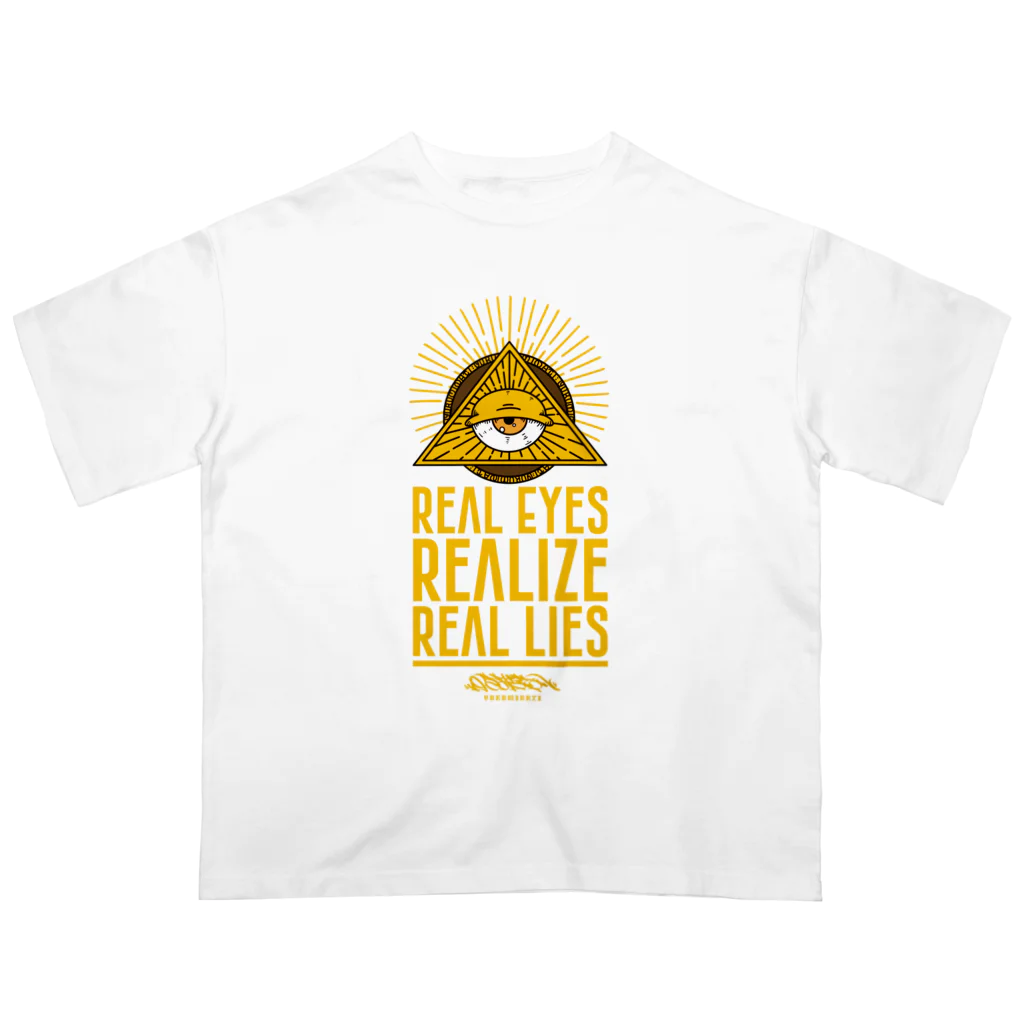 うぉーるのとこのREAL EYES REALIZE REAL LIES (YELLOW ver.) オーバーサイズTシャツ