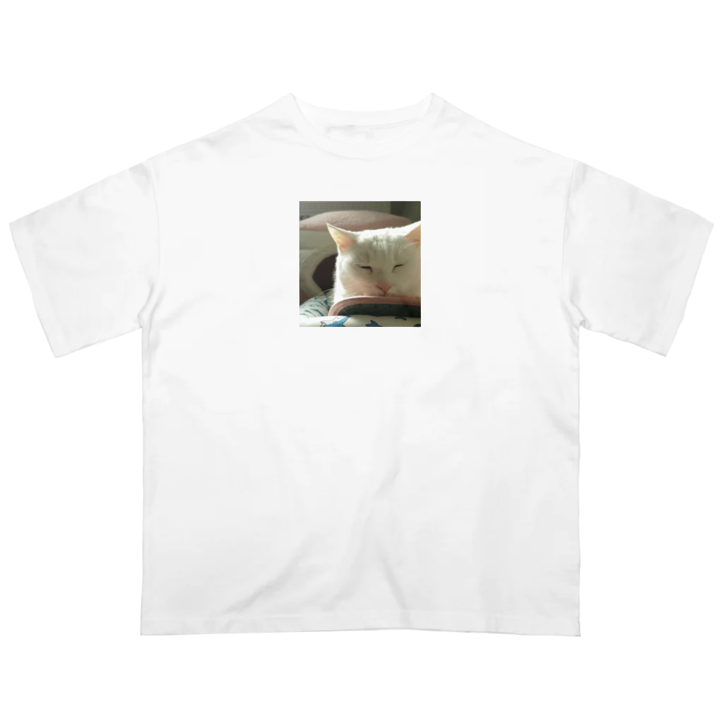 しろねこまるのしろねこまる オーバーサイズTシャツ