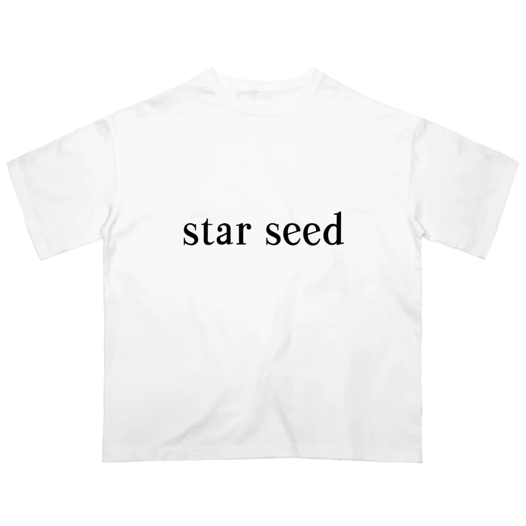 starseedのシンプル　star seed デザイン オーバーサイズTシャツ